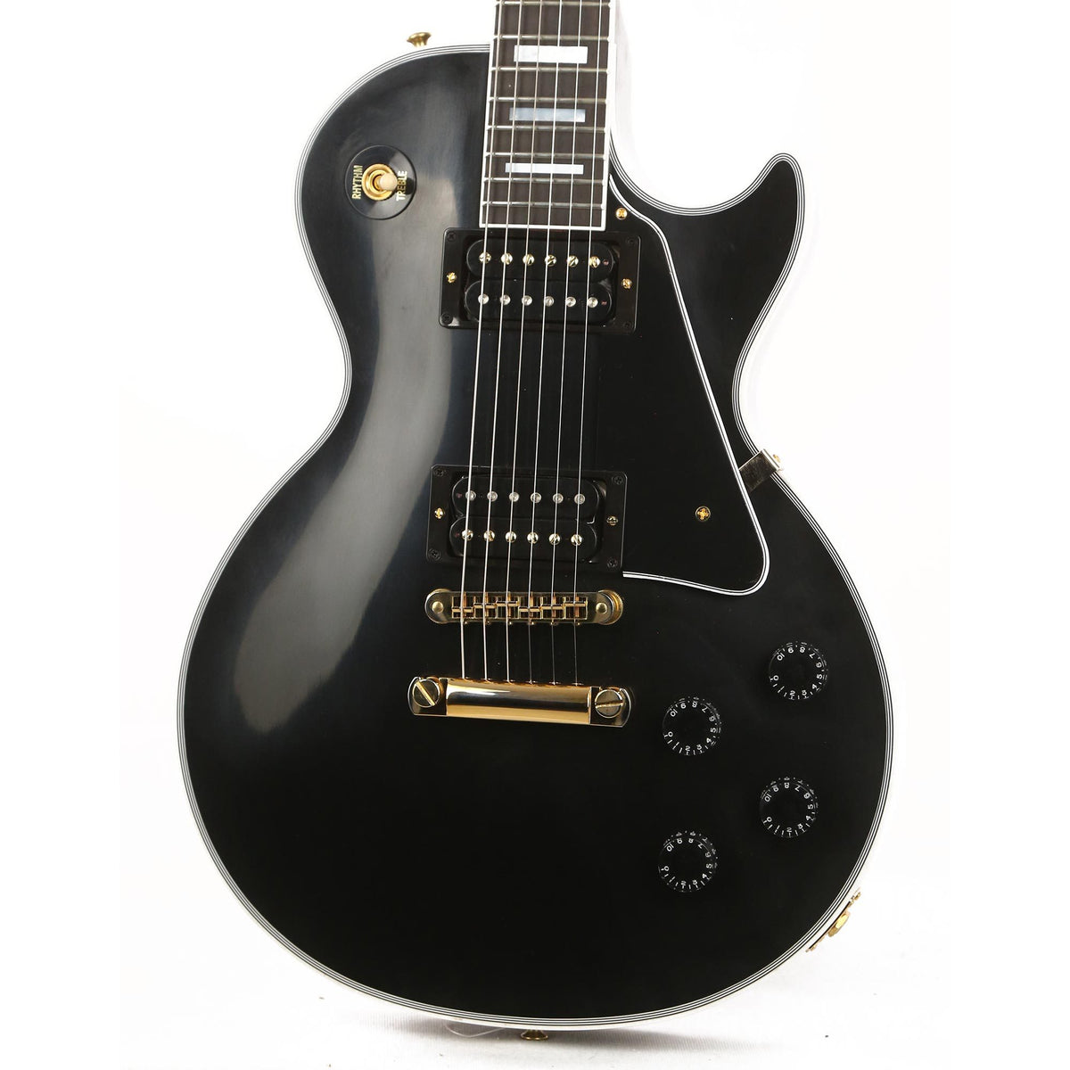 Gibson Custom Shop Les Paul Custom VOS Ebony with Gold Hardware — 6