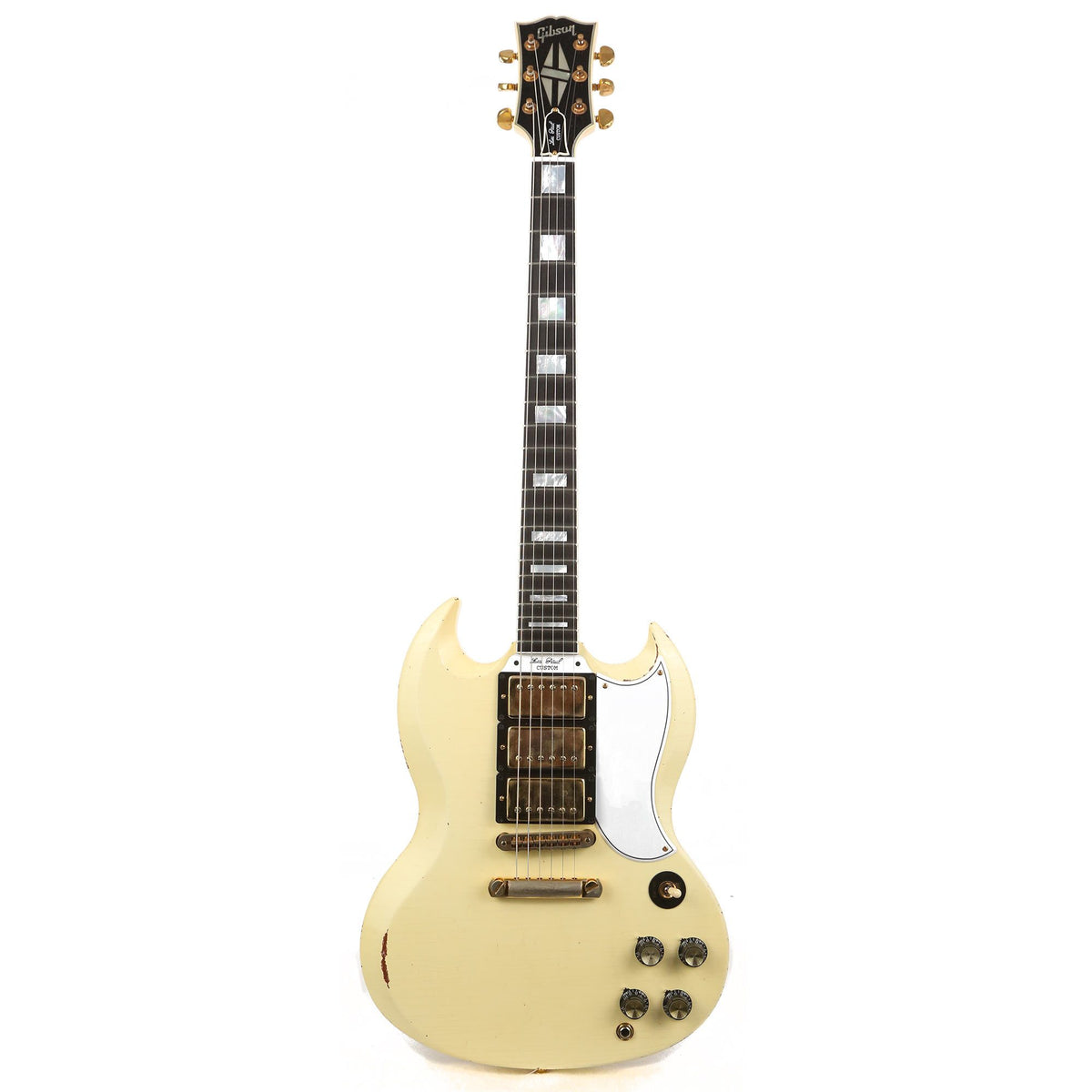 Gibson Custom Shop SG Custom Made 2 Measure Heavy Aged Classic White — 2