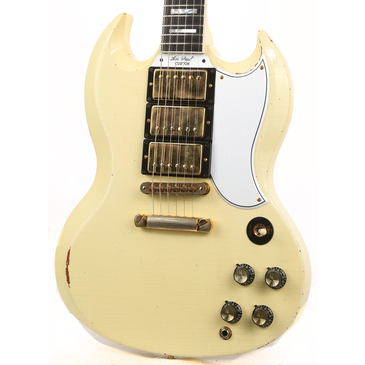 Gibson Custom Shop SG Custom Made 2 Measure Heavy Aged Classic White — 6