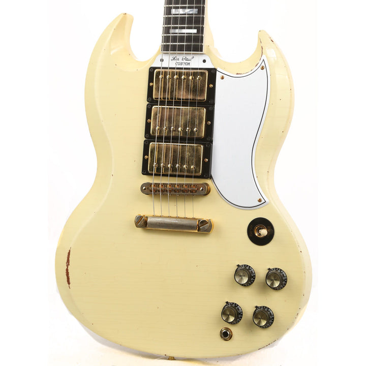 Gibson Custom Shop SG Custom Made 2 Measure Heavy Aged Classic White