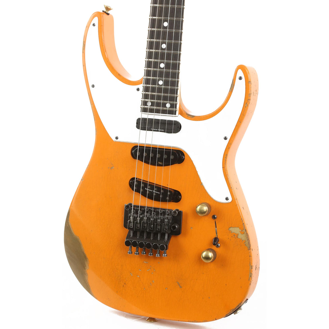 Jackson Custom Shop SL Soloist 3S-V Capri Orange | The Music Zoo
