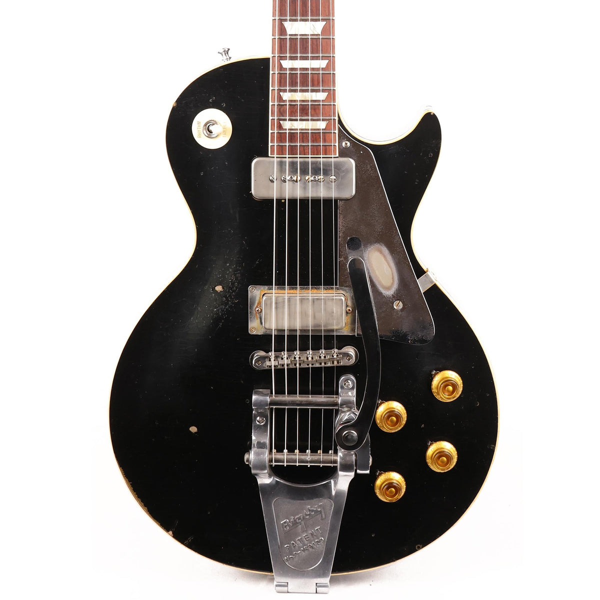 Gibson Custom Shop 1956 Les Paul Made 2 Measure Black over Gold — 1