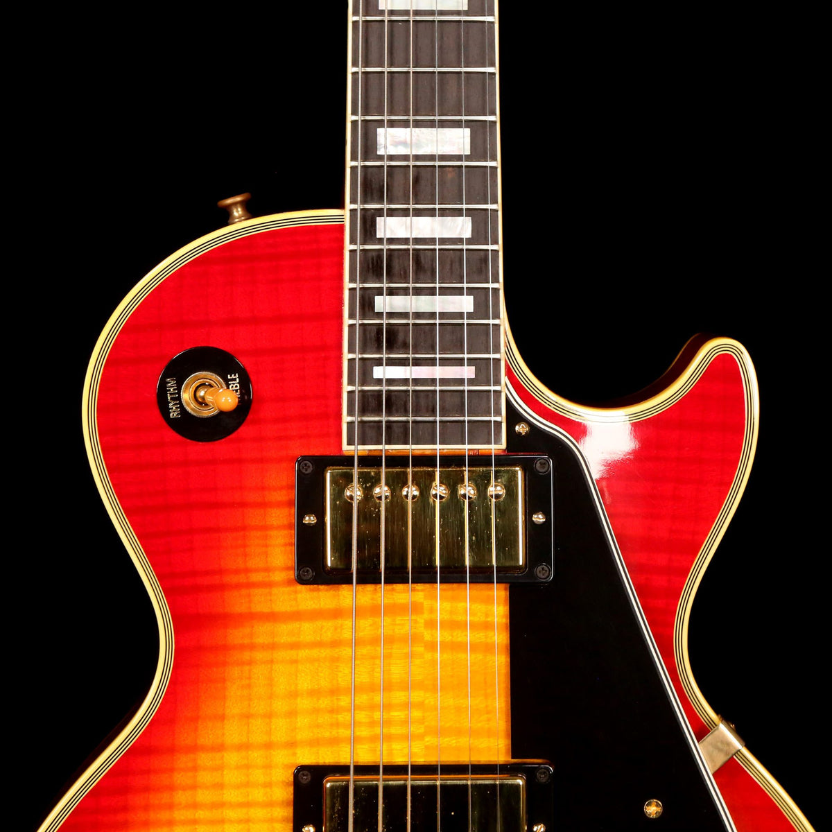Gibson Custom Shop 1968 Les Paul Custom Reissue Cherry Sunburst 2005 — 6