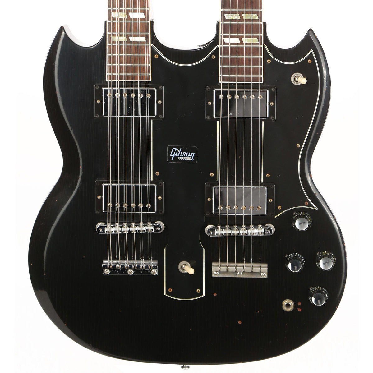 Gibson Custom Shop Slash 1966 EDS-1275 Doubleneck Signed/Aged Ebony — 1