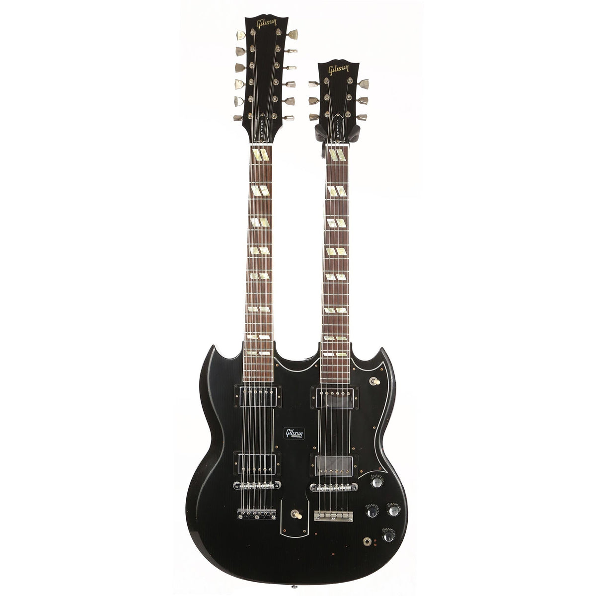 Gibson Custom Shop Slash 1966 EDS-1275 Doubleneck Signed/Aged Ebony — 2