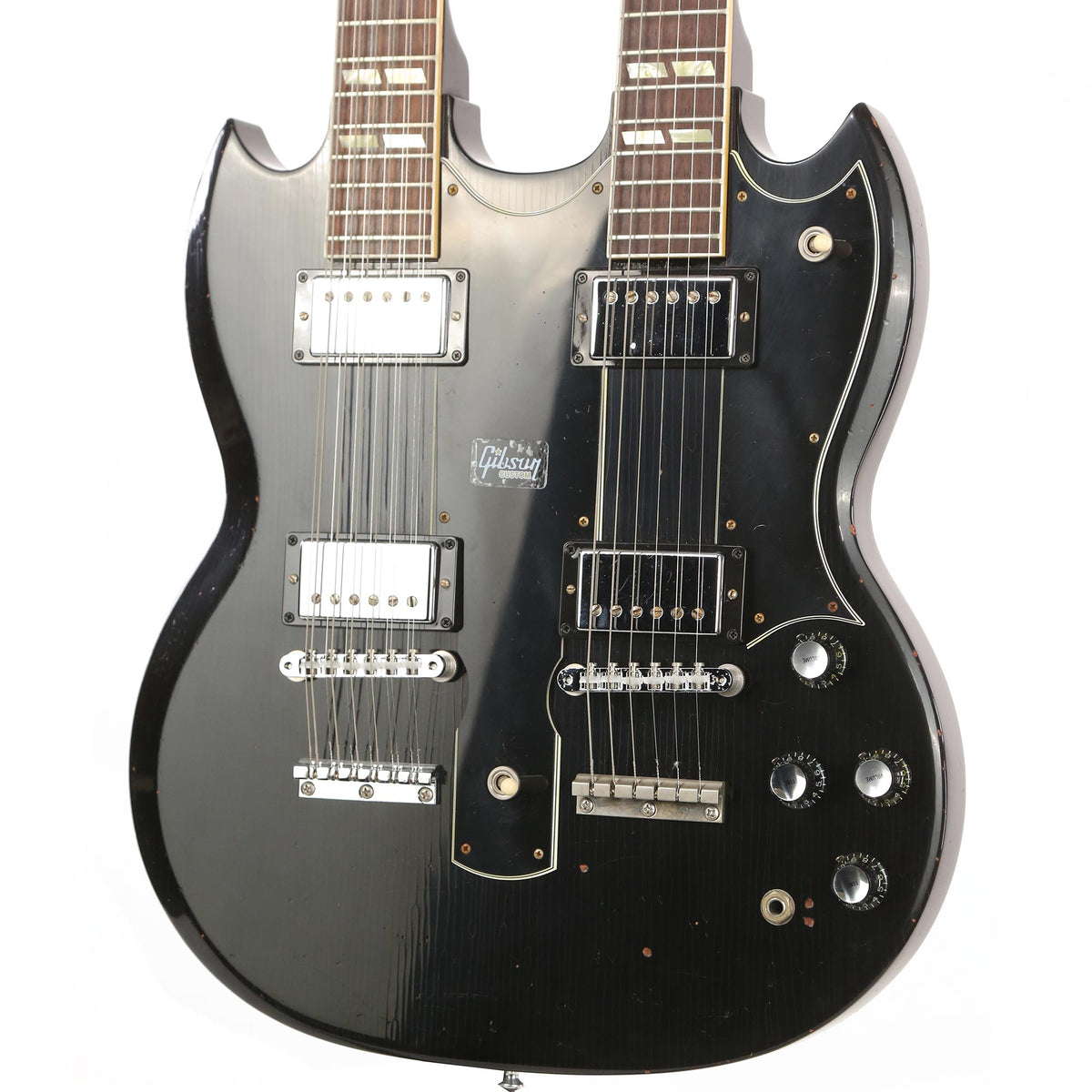 Gibson Custom Shop Slash 1966 EDS-1275 Doubleneck Signed/Aged Ebony — 6
