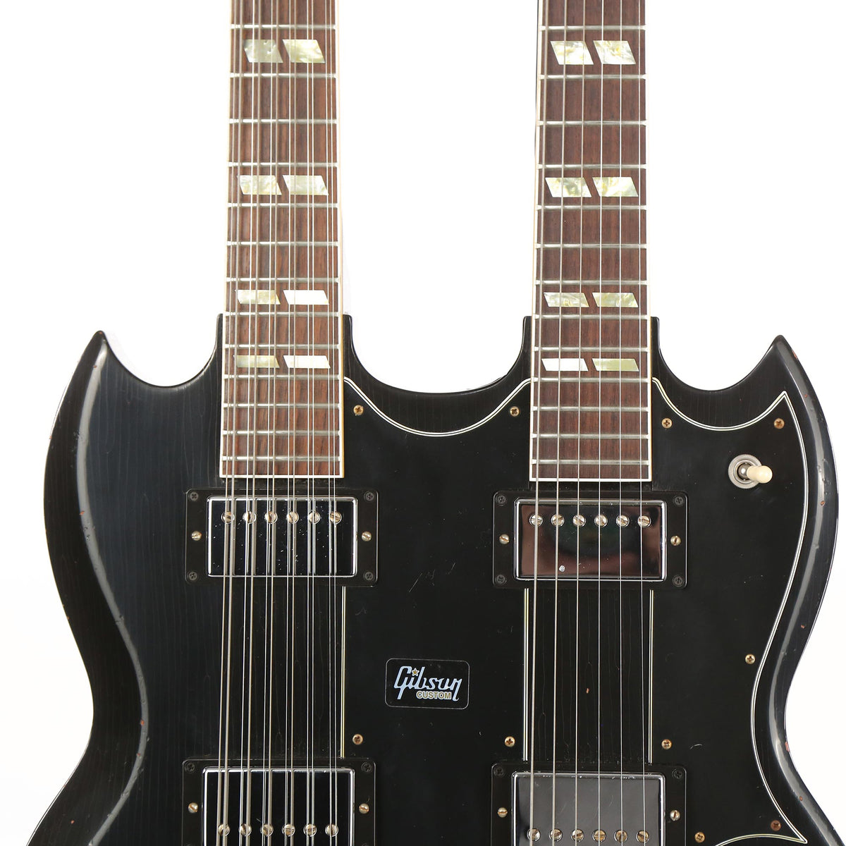 Gibson Custom Shop Slash 1966 EDS-1275 Doubleneck Signed/Aged Ebony — 7