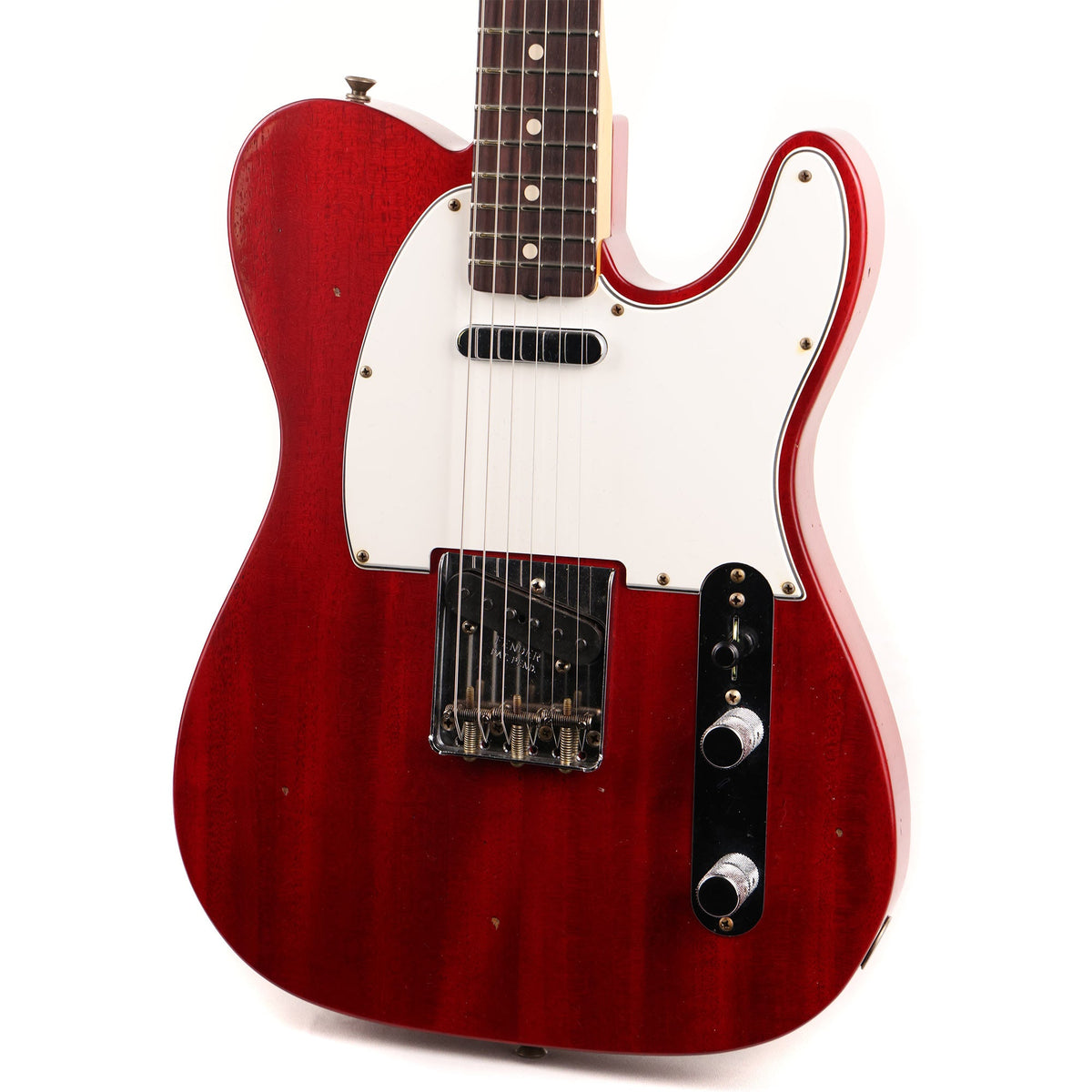 Fender Custom Shop 1963 Telecaster Mahogany Body Journeyman Relic Crimson Transparent Used — 7