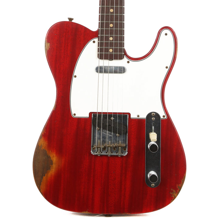 Fender Custom Shop 1963 Telecaster Mahogany Body Heavy Relic Crimson Transparent