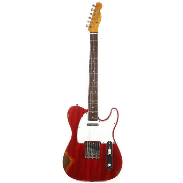 Fender Custom Shop 1963 Telecaster Mahogany Body Heavy Relic Crimson Transparent