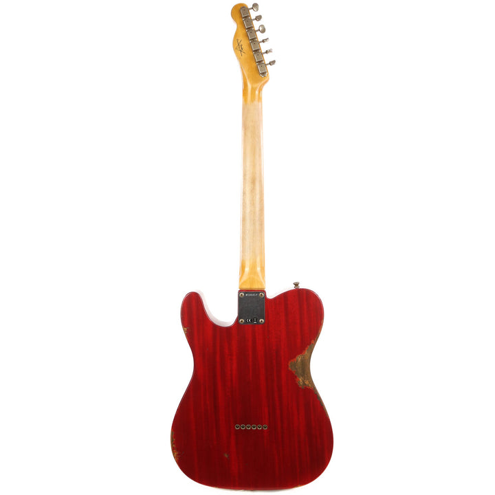 Fender Custom Shop 1963 Telecaster Mahogany Body Heavy Relic Crimson Transparent