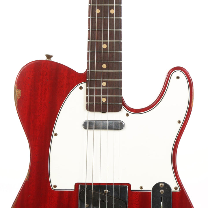 Fender Custom Shop 1963 Telecaster Mahogany Body Heavy Relic Crimson Transparent