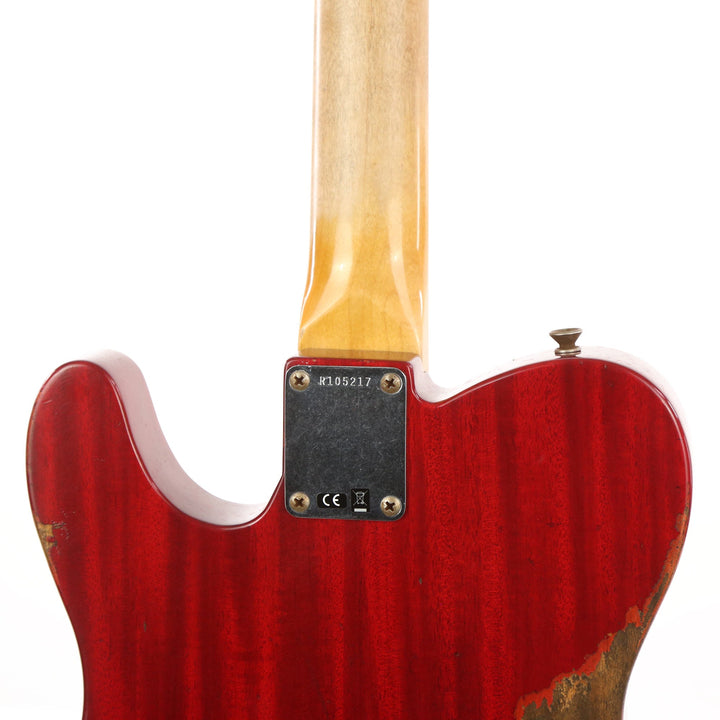 Fender Custom Shop 1963 Telecaster Mahogany Body Heavy Relic Crimson Transparent