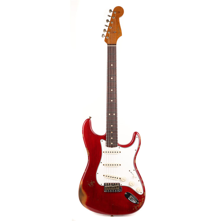 Fender Custom Shop 1963 Stratocaster Reissue Heavy Relic Crimson Transparent