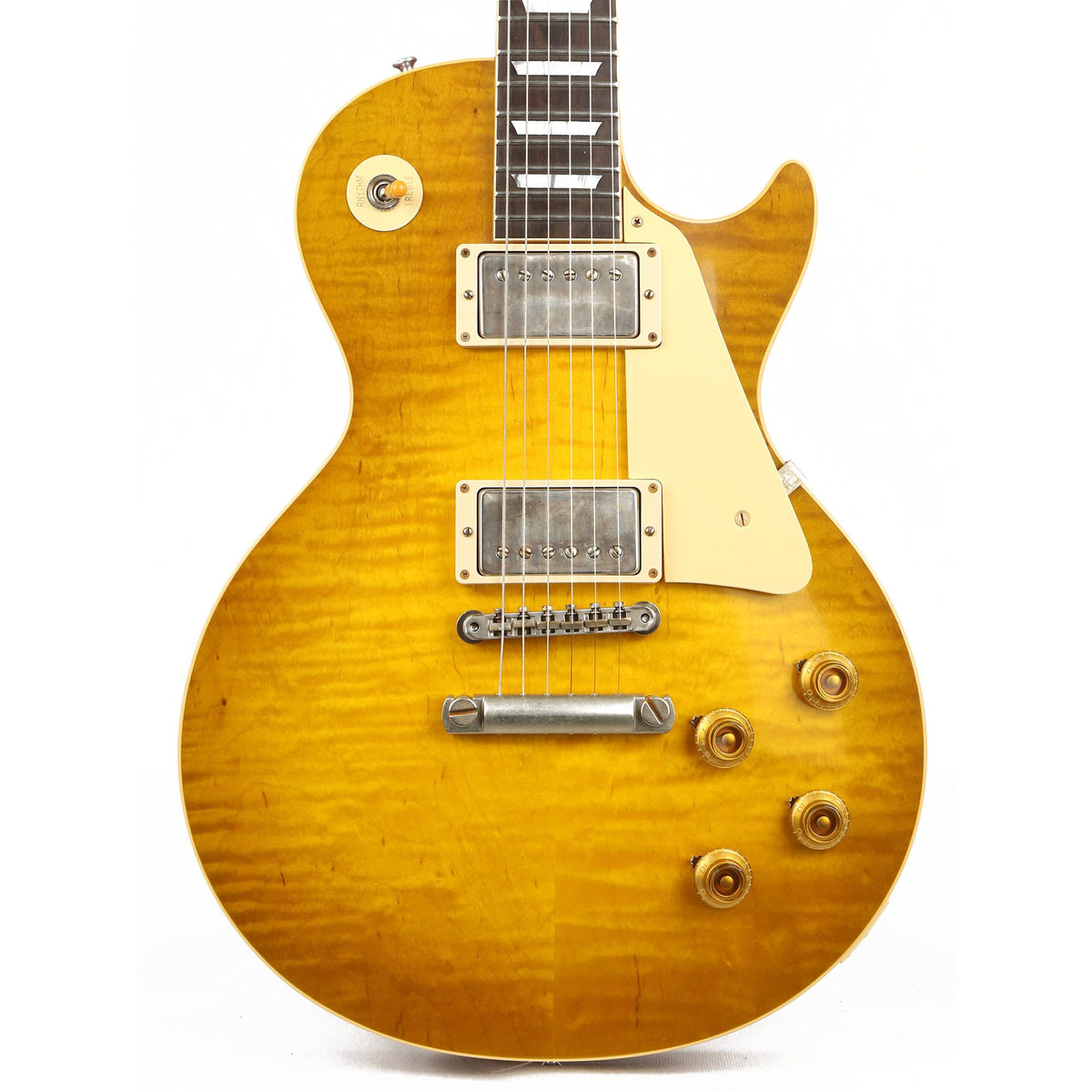 Gibson Custom Shop 1959 Les Paul Reissue Brazilian Rosewood Fretboard Vintage Gloss Green Lemon — 1