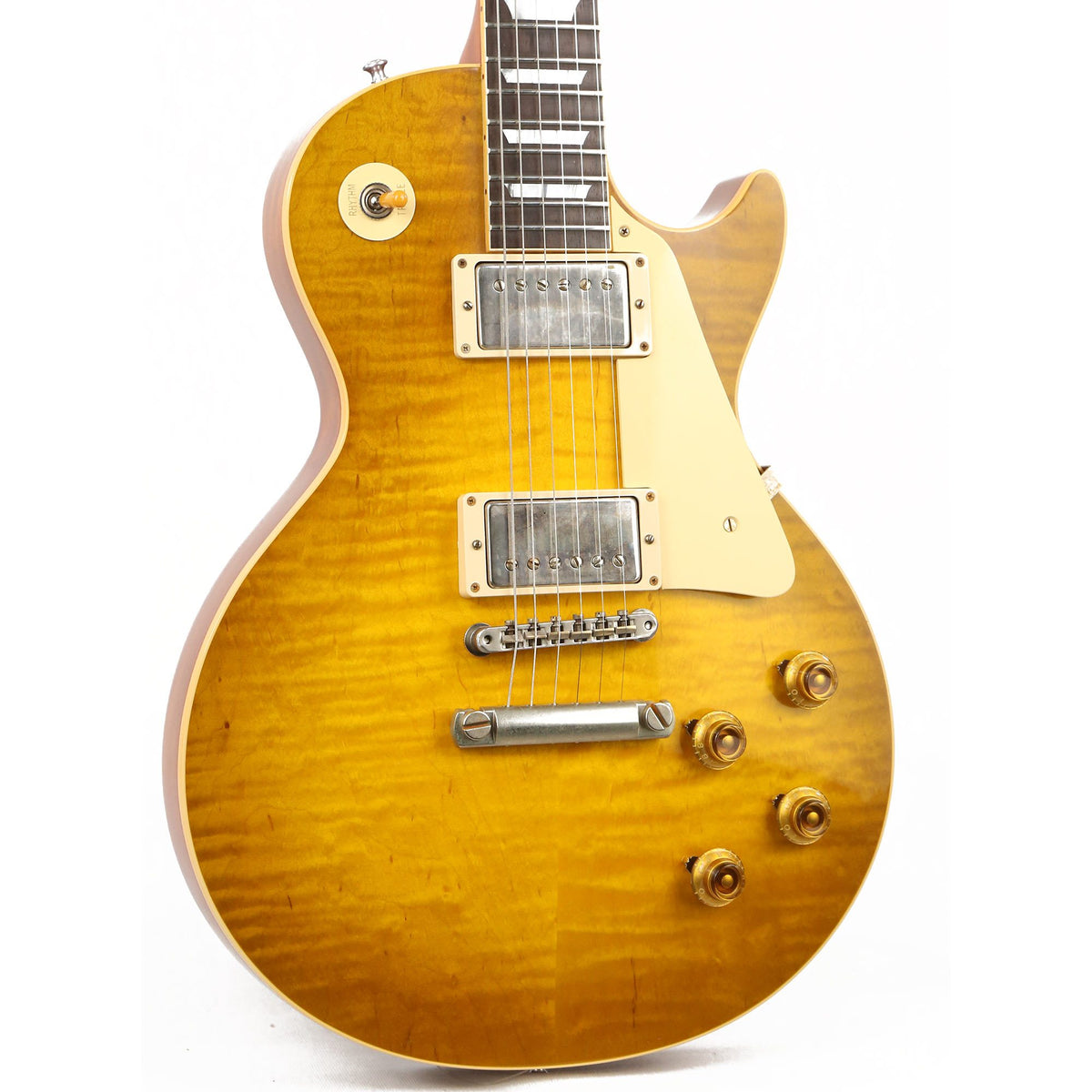 Gibson Custom Shop 1959 Les Paul Reissue Brazilian Rosewood Fretboard Vintage Gloss Green Lemon — 6