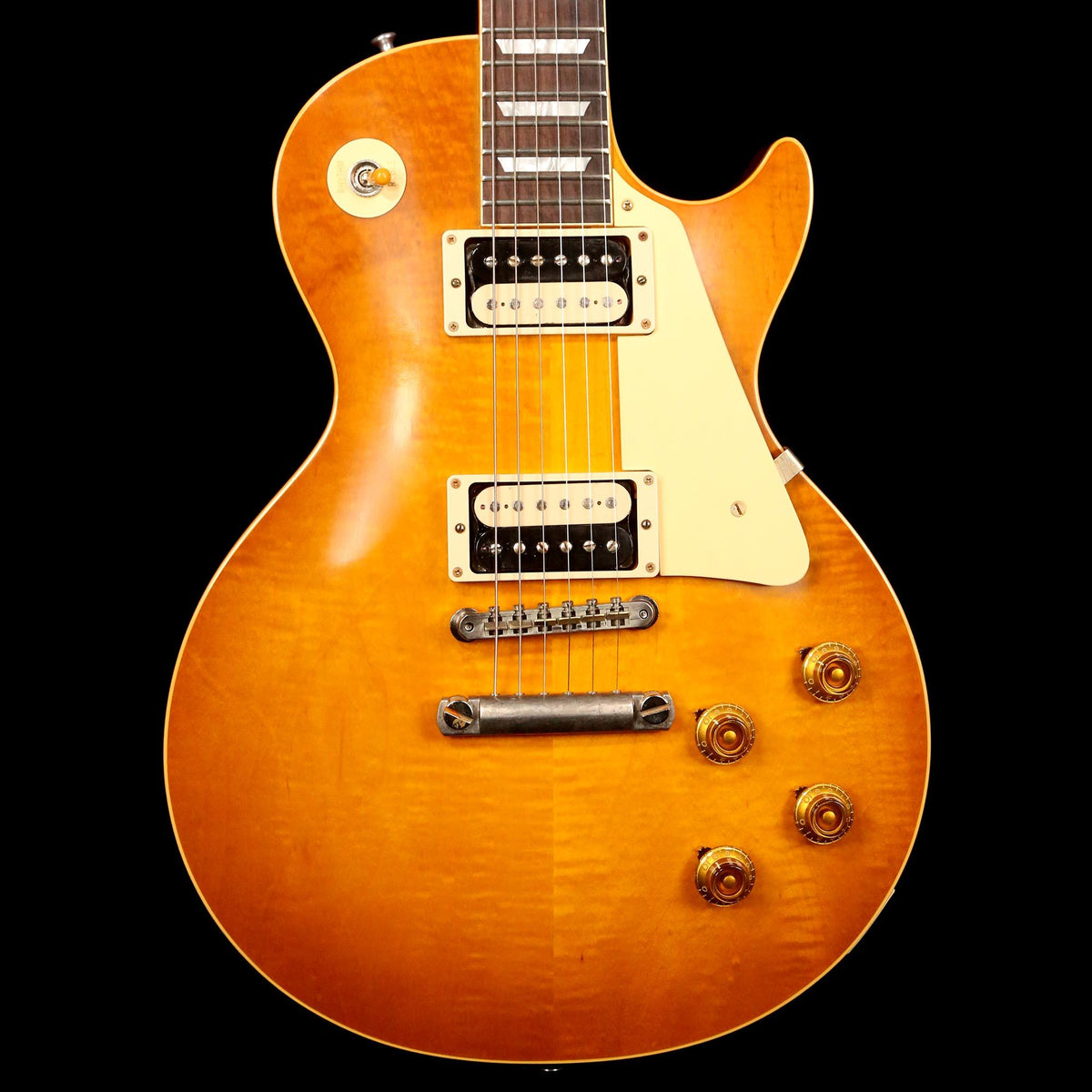 Gibson Custom Shop 1959 Les Paul Reissue Brazilian Rosewood Fretboard Vintage Gloss Double Dirty Lemon — 1