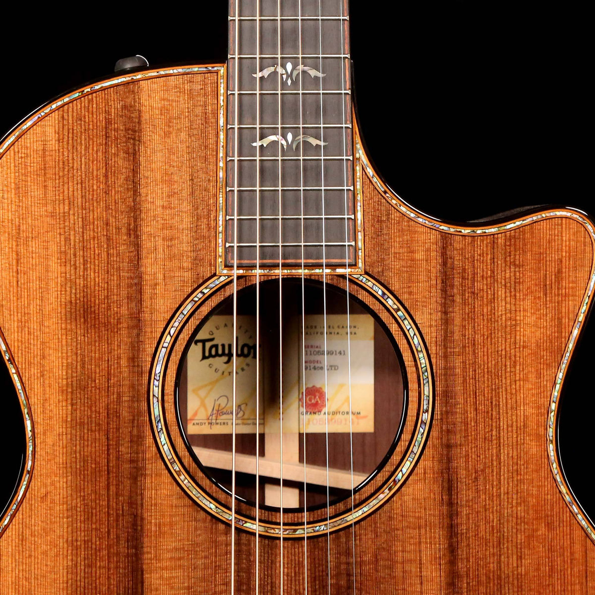 Taylor 914ce Grand Auditorium LTD Sinker Redwood and Rosewood — 5