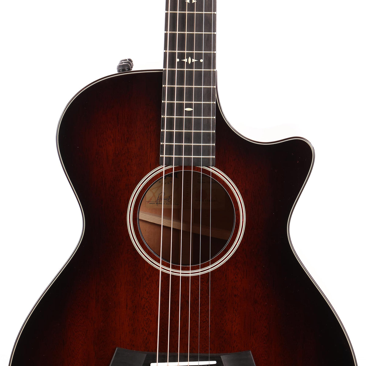 Taylor 522ce 12-Fret Grand Concert V-Class Bracing Acoustic-Electric Shaded Edgeburst — 6
