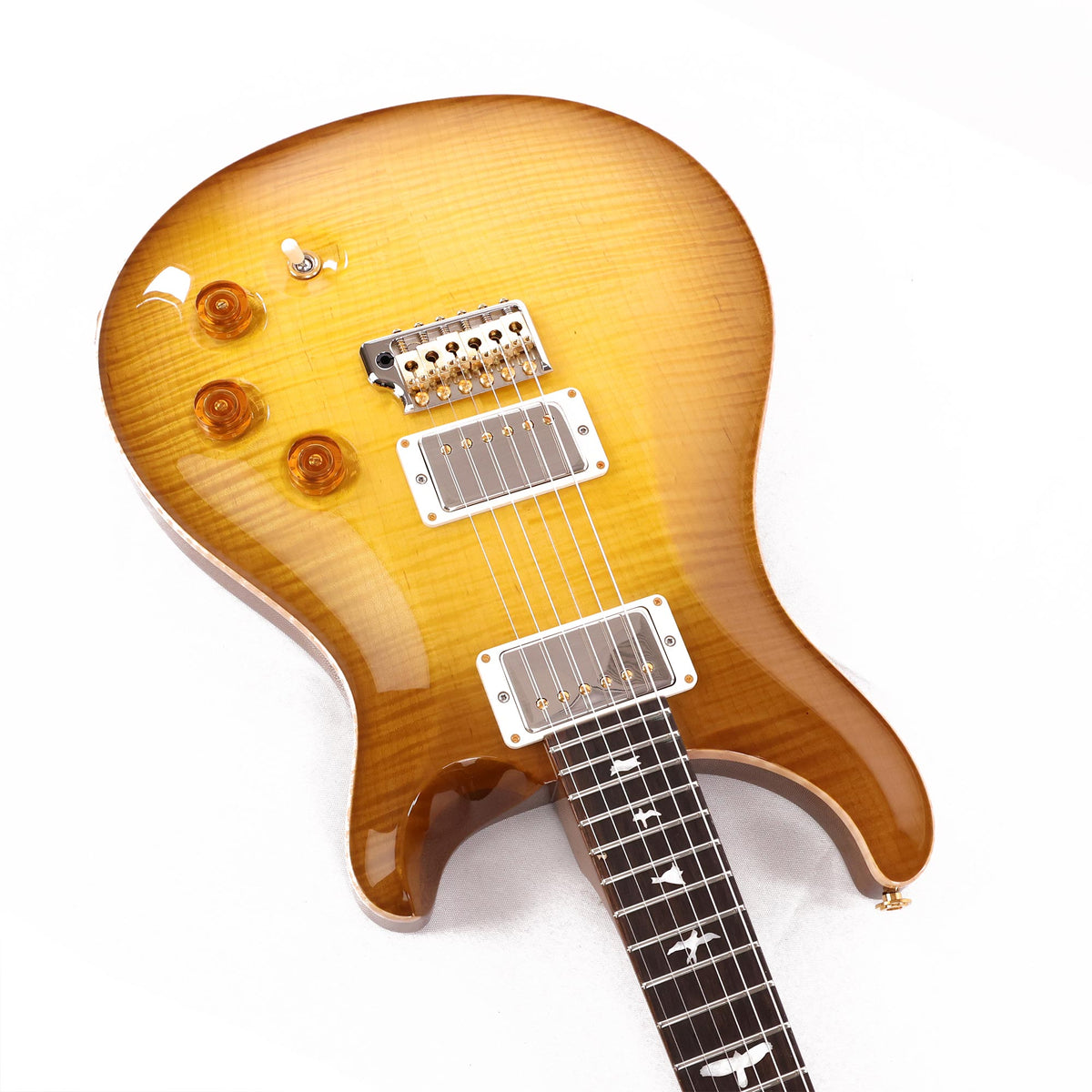 PRS DGT Wood Library 10-Top with Korina Body and Brazilian Rosewood Fretboard Livingston Lemon Drop — 10