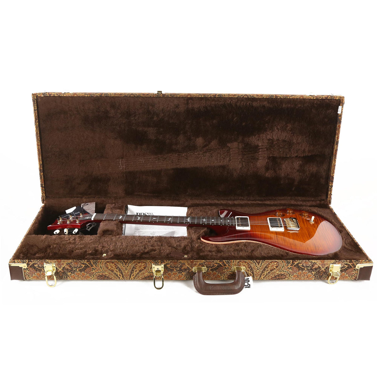 PRS DGT Wood Library 10-Top with Korina Body and Brazilian Rosewood Fretboard Dark Cherry Sunburst — 10