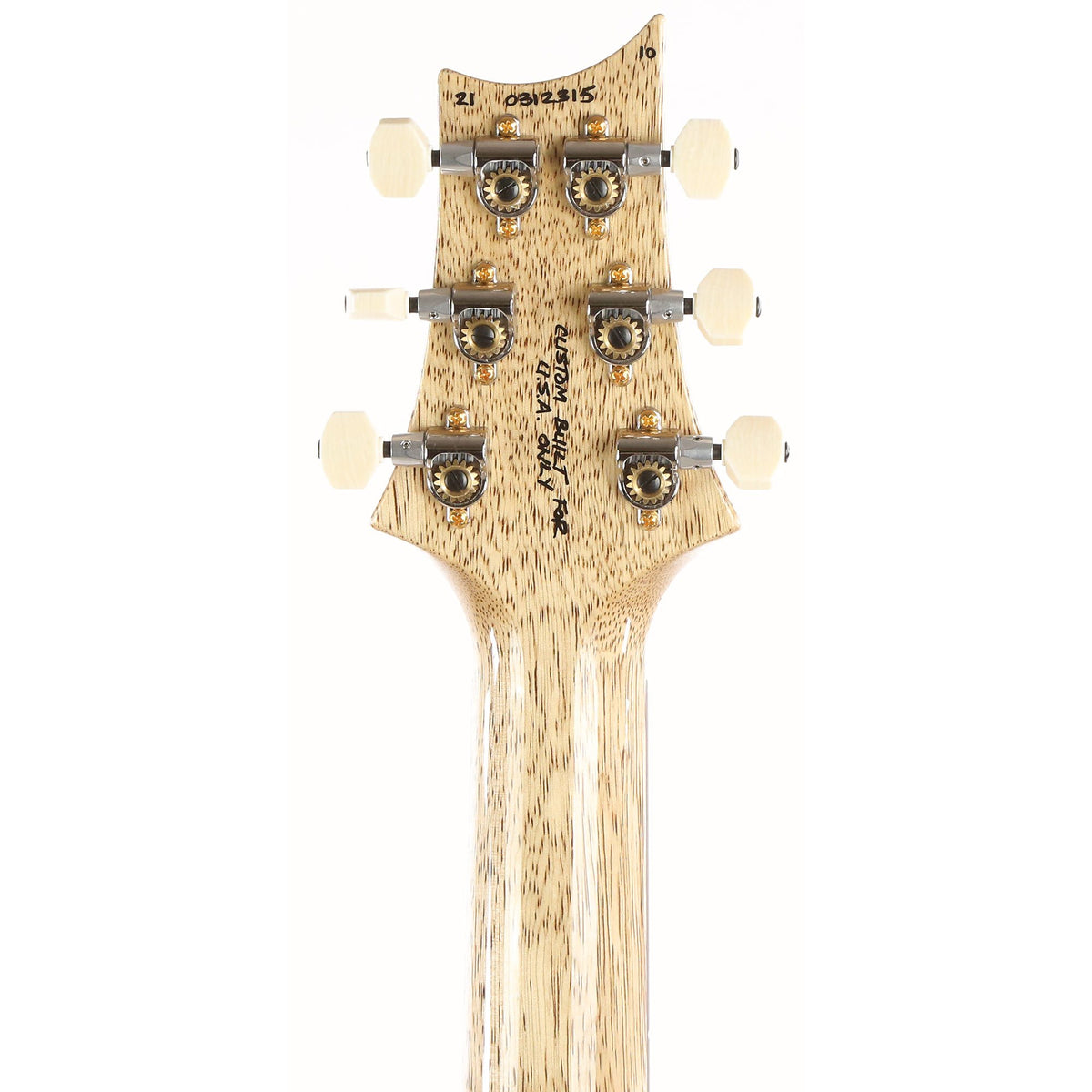 PRS DGT Wood Library 10-Top with Korina Body and Brazilian Rosewood Fretboard Yellow Tiger — 5