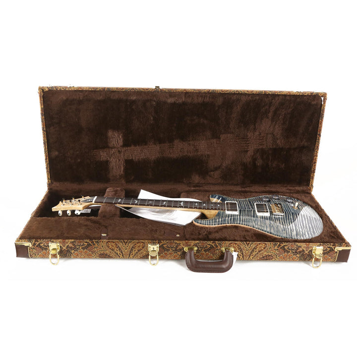 PRS DGT Wood Library 10-Top with Korina Body and Brazilian Rosewood Fretboard Faded Whale Blue