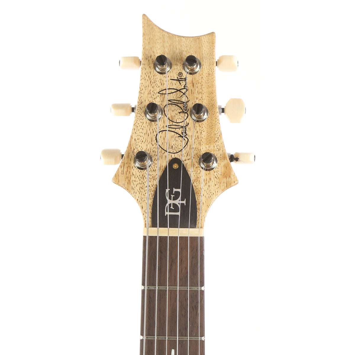 PRS DGT Wood Library 10-Top with Korina Body and Brazilian Rosewood Fretboard Trampas Green — 4