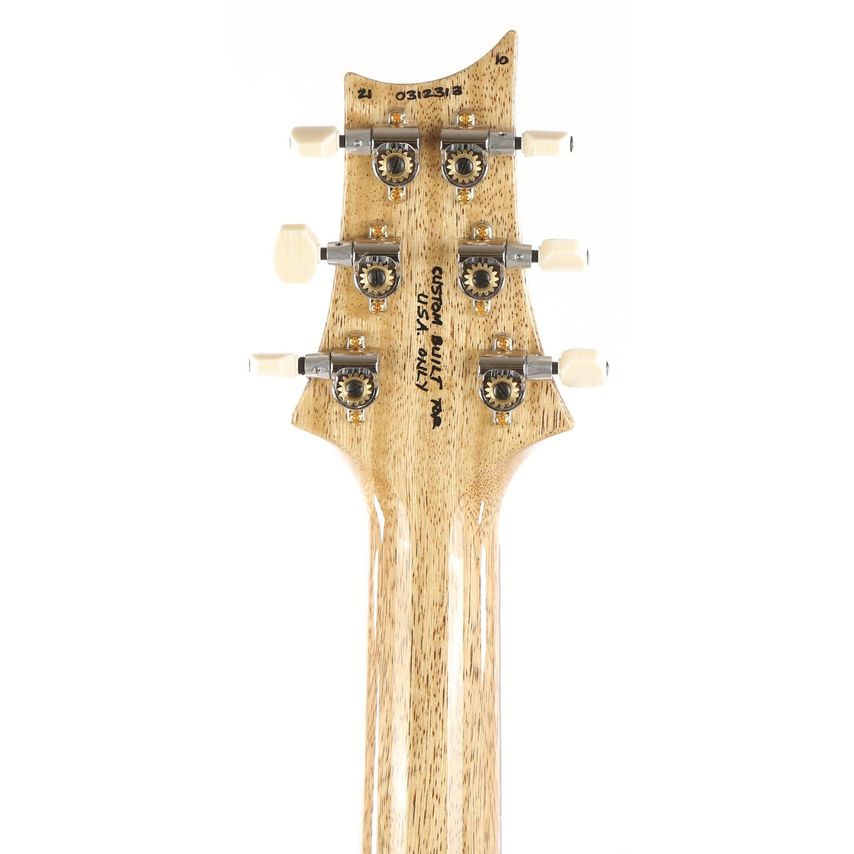 PRS DGT Wood Library 10-Top with Korina Body and Brazilian Rosewood Fretboard Trampas Green — 5