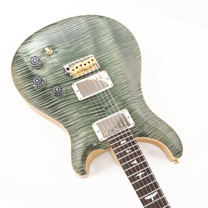 PRS DGT Wood Library 10-Top with Korina Body and Brazilian Rosewood Fretboard Trampas Green