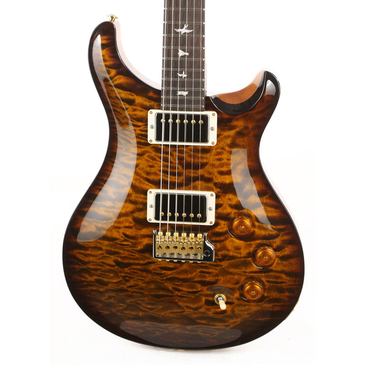 PRS DGT Wood Library 10-Top Quilt Maple with East Indian Rosewood Neck Brazilian Rosewood Fretboard Yellow Tiger