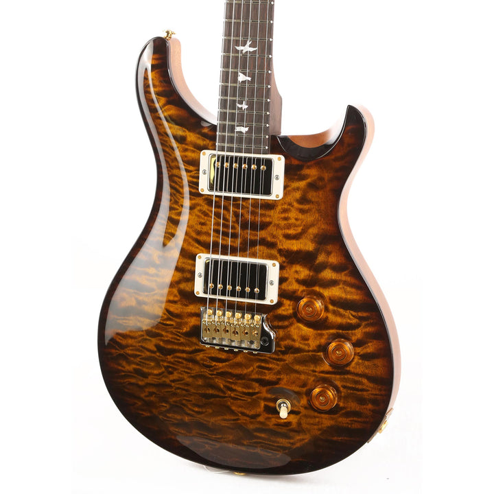PRS DGT Wood Library 10-Top Quilt Maple with East Indian Rosewood Neck Brazilian Rosewood Fretboard Yellow Tiger