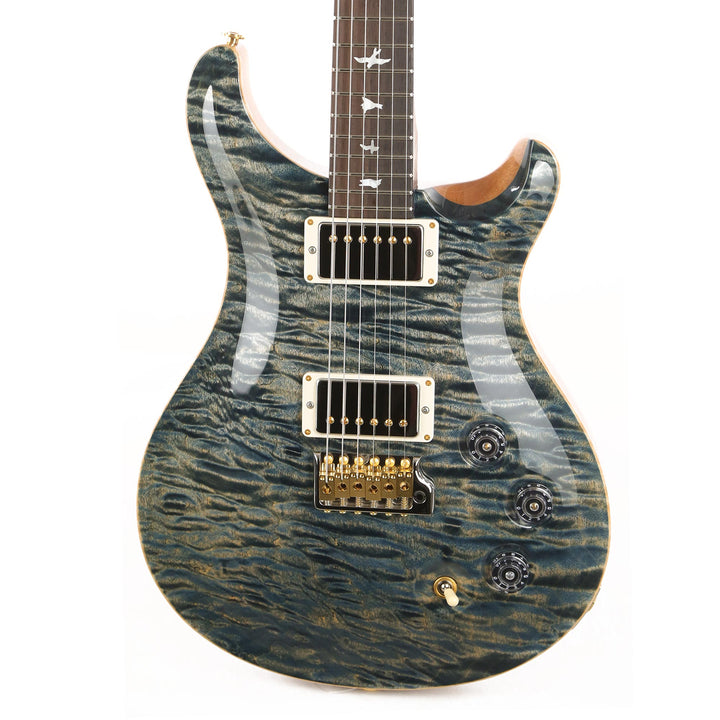 PRS DGT Wood Library 10-Top Quilt Maple with East Indian Rosewood Neck Brazilian Rosewood Fretboard Faded Whale Blue