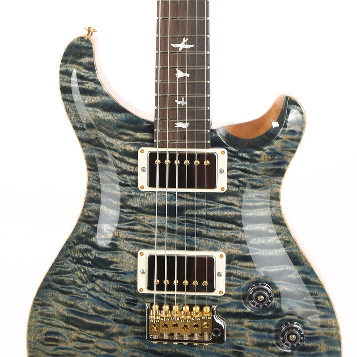 PRS DGT Wood Library 10-Top Quilt Maple with East Indian Rosewood Neck Brazilian Rosewood Fretboard Faded Whale Blue