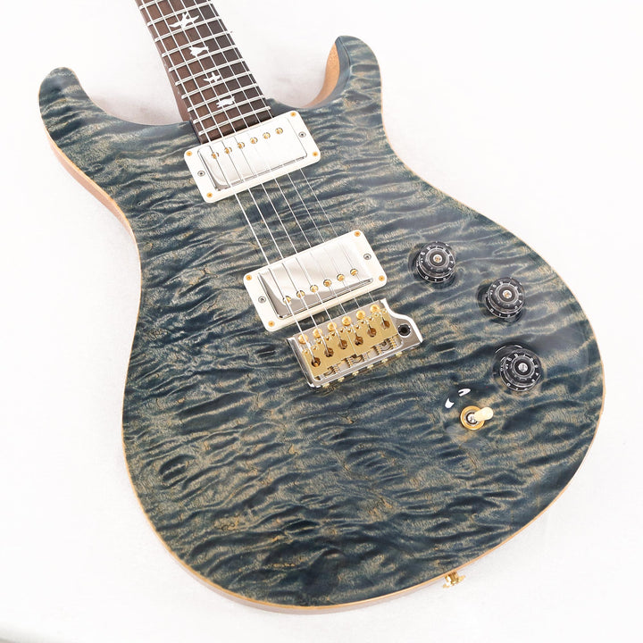 PRS DGT Wood Library 10-Top Quilt Maple with East Indian Rosewood Neck Brazilian Rosewood Fretboard Faded Whale Blue