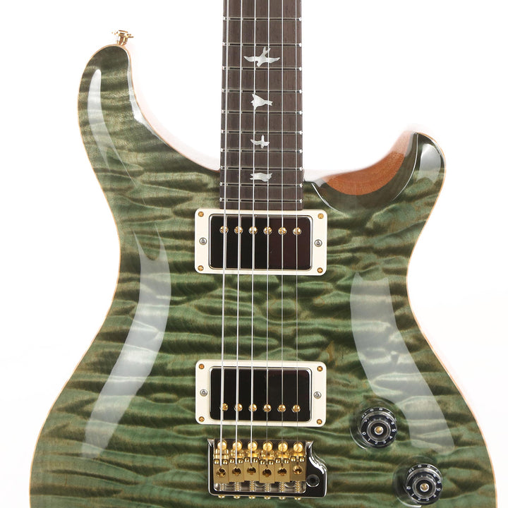 PRS DGT Wood Library 1-Piece Quilt Maple with East Indian Rosewood Neck Brazilian Rosewood Fretboard Trampas Green