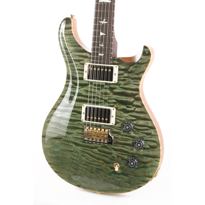 PRS DGT Wood Library 1-Piece Quilt Maple with East Indian Rosewood Neck Brazilian Rosewood Fretboard Trampas Green