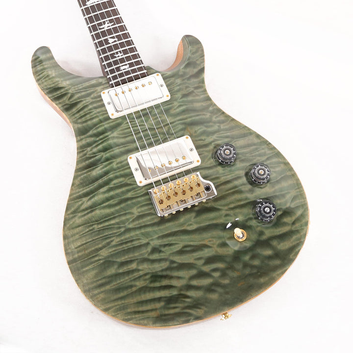PRS DGT Wood Library 1-Piece Quilt Maple with East Indian Rosewood Neck Brazilian Rosewood Fretboard Trampas Green