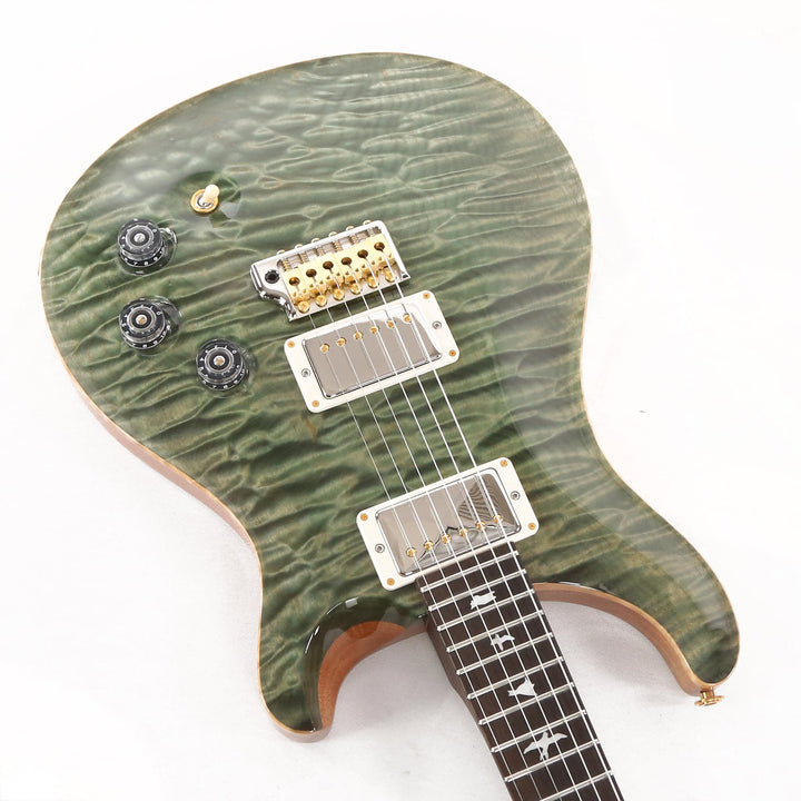 PRS DGT Wood Library 1-Piece Quilt Maple with East Indian Rosewood Neck Brazilian Rosewood Fretboard Trampas Green