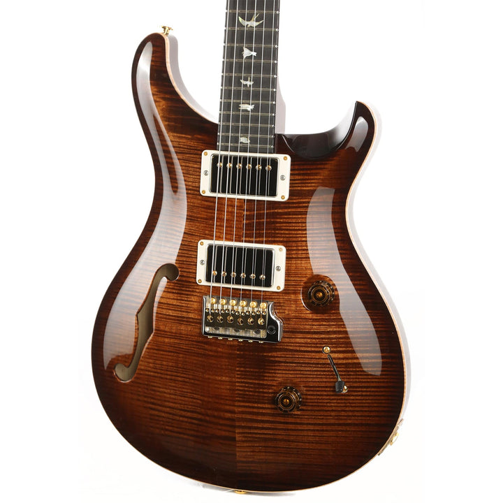 PRS Custom 24 Semi-Hollow Wood Library 10-Top Quilt Maple and Figured Mahogany Neck Copperhead Burst 2021