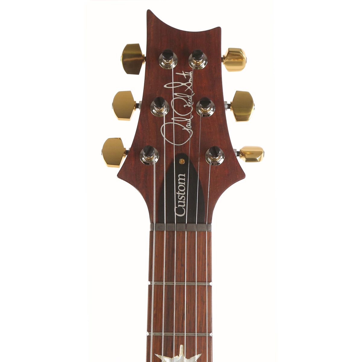 PRS Custom 24 Semi-Hollow Wood Library 10-Top Quilt Maple with Figured Mahogany Body Copperhead Burst — 4