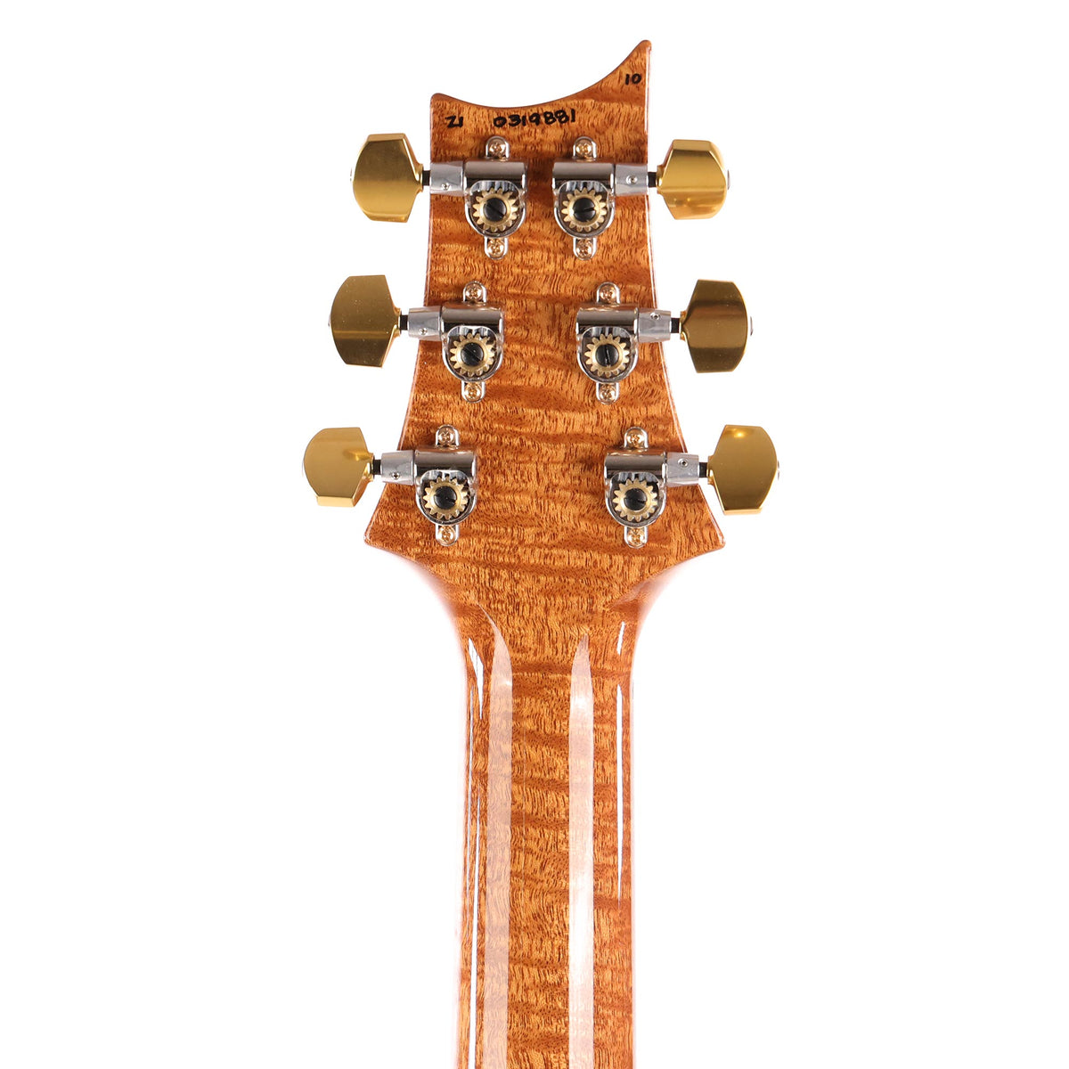 PRS Custom 24 Semi-Hollow Wood Library 10-Top Flame Maple with Korina Body and Neck Faded Whale Blue Smokeburst — 5