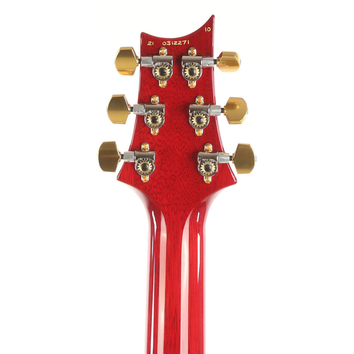 PRS Custom 24 Semi-Hollow Wood Library 10-Top Quilt Maple with Figured Mahogany Body Dark Cherry Sunburst