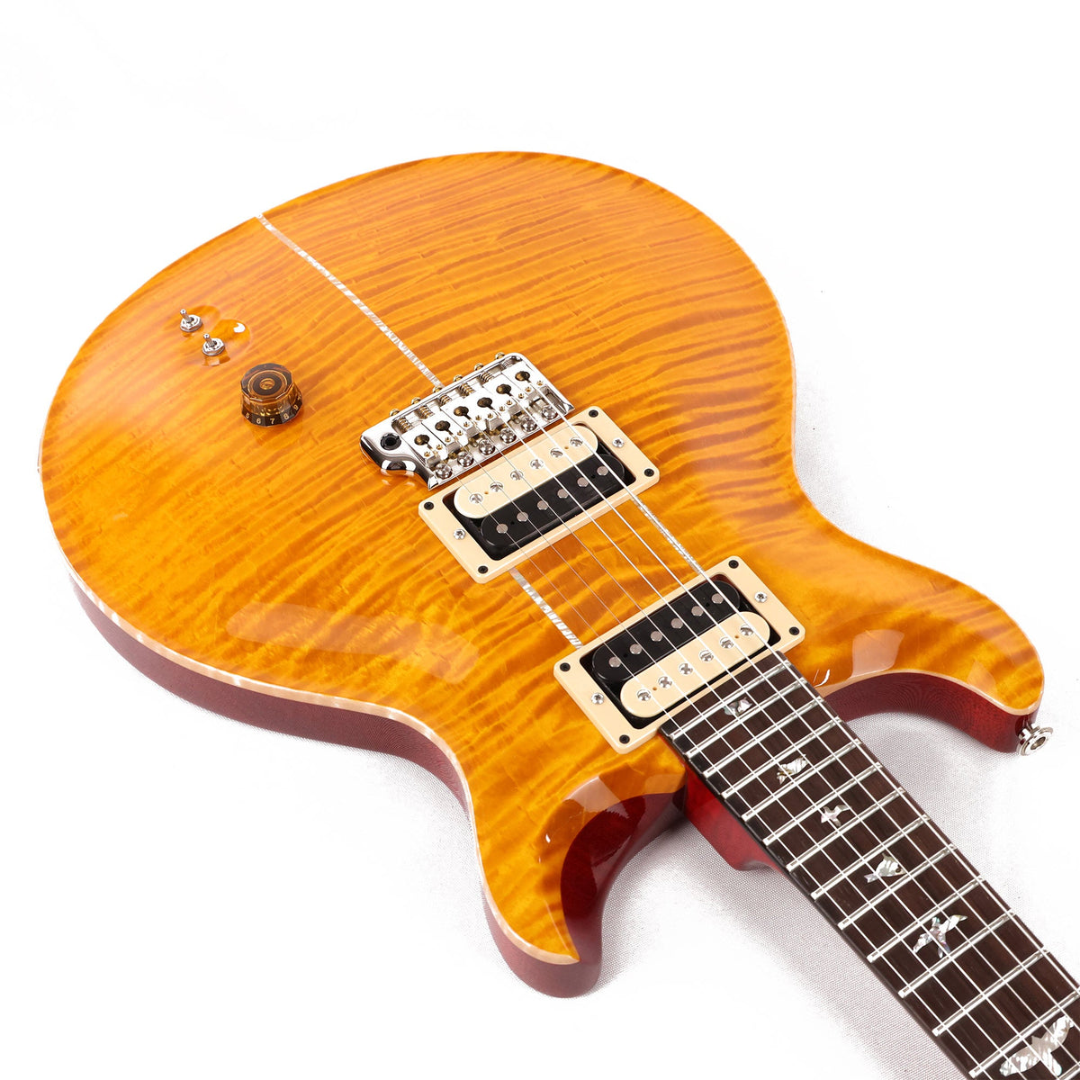 PRS Private Stock Santana Page 20 Burst Brazilian Rosewood Fretboard — 9