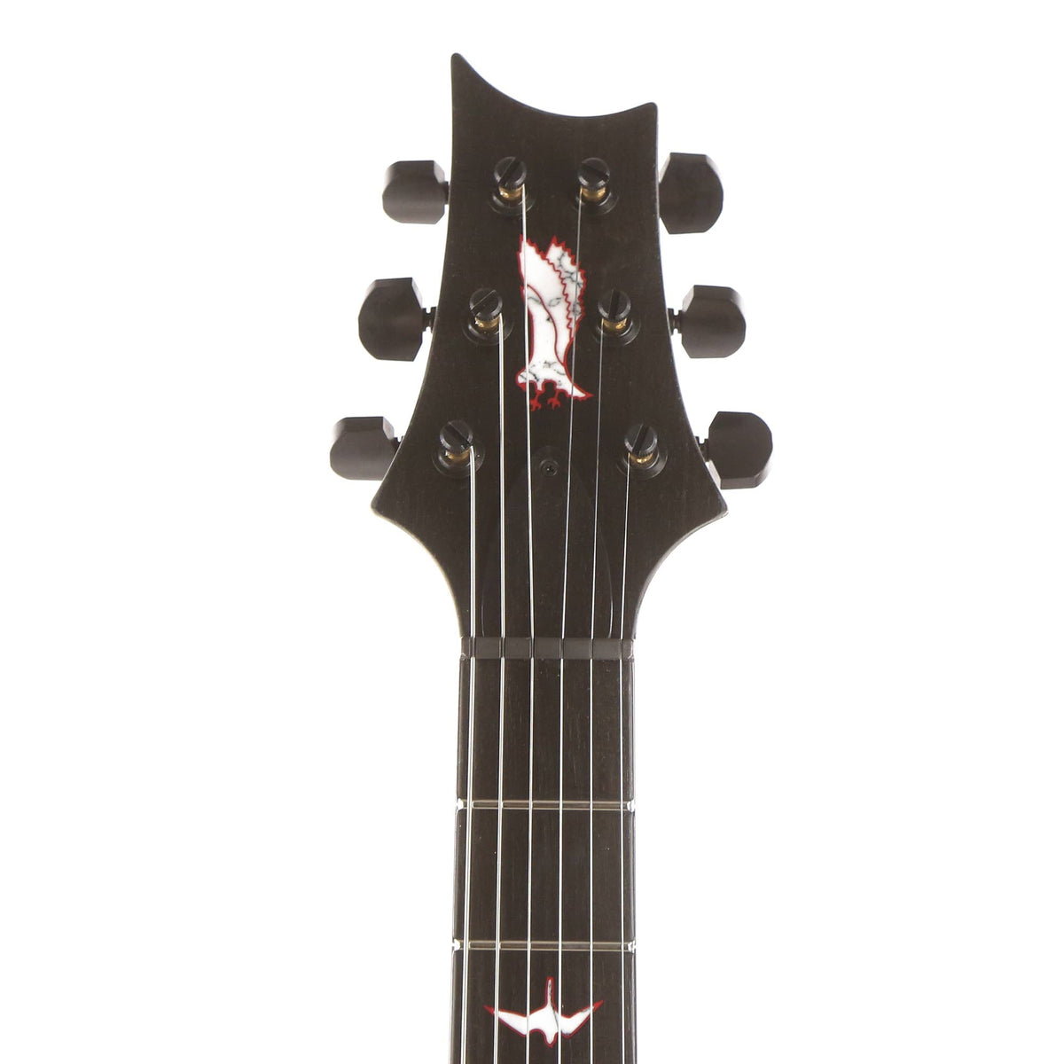 PRS Private Stock Custom 24 Dark Red Quilt Top with White and Black Grainfill Body — 4