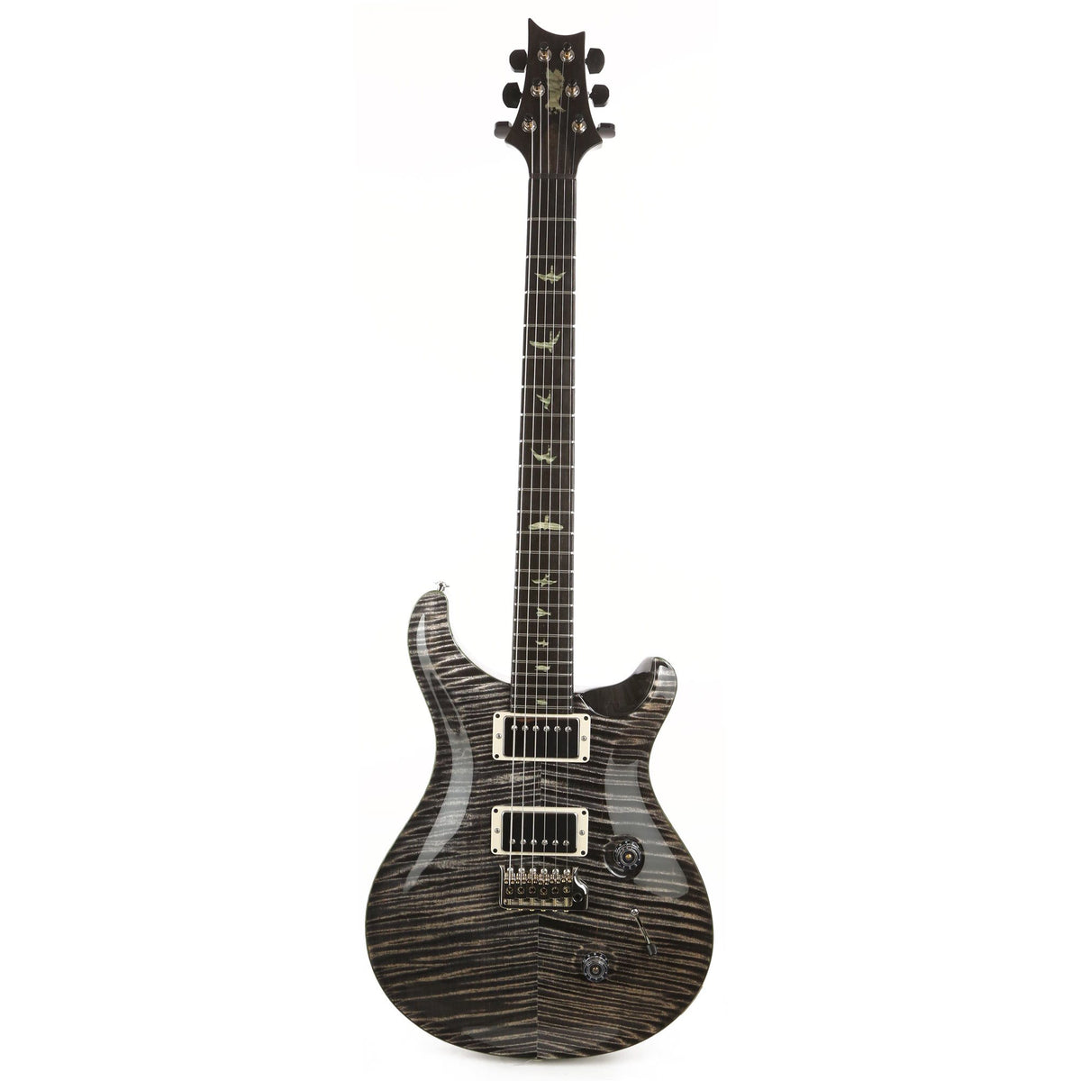 PRS Private Stock Custom 24 Charcoal Top with Sage Green Flame Maple Back and Neck  Used — 2