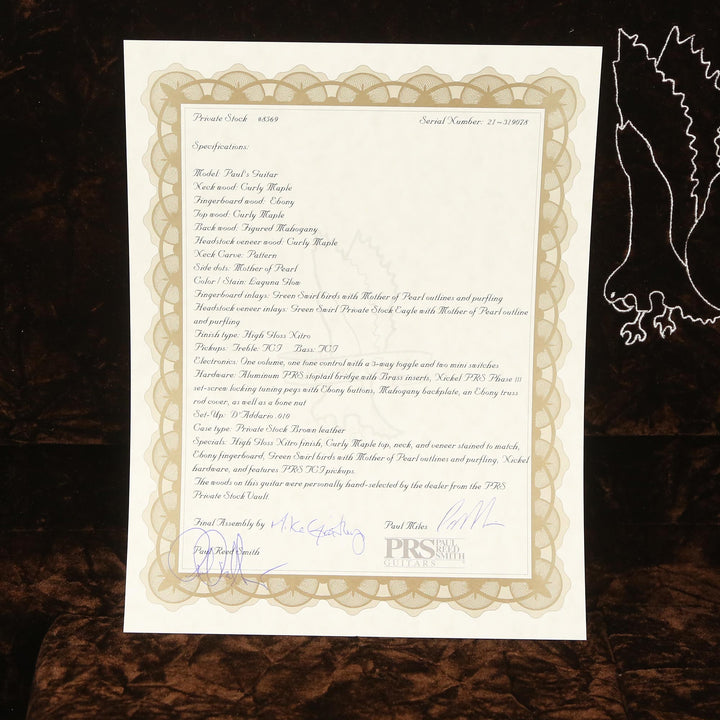 PRS Private Stock Paul's Guitar Laguna Glow