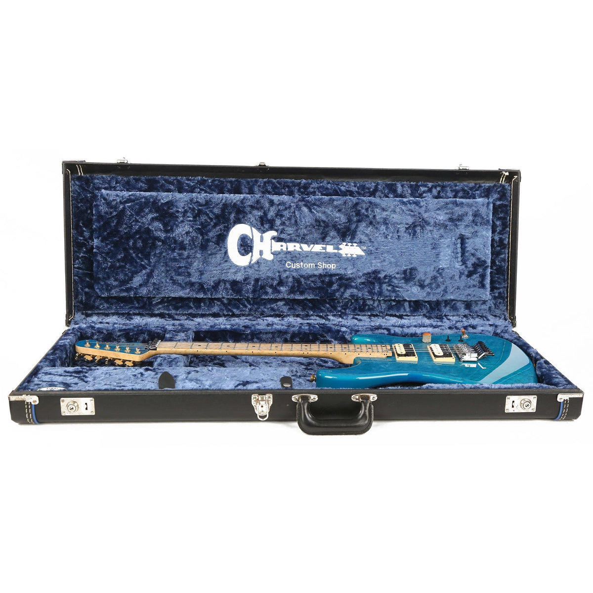 Charvel Custom Shop San Dimas Birdseye Top Trans Blue 2015 — 9