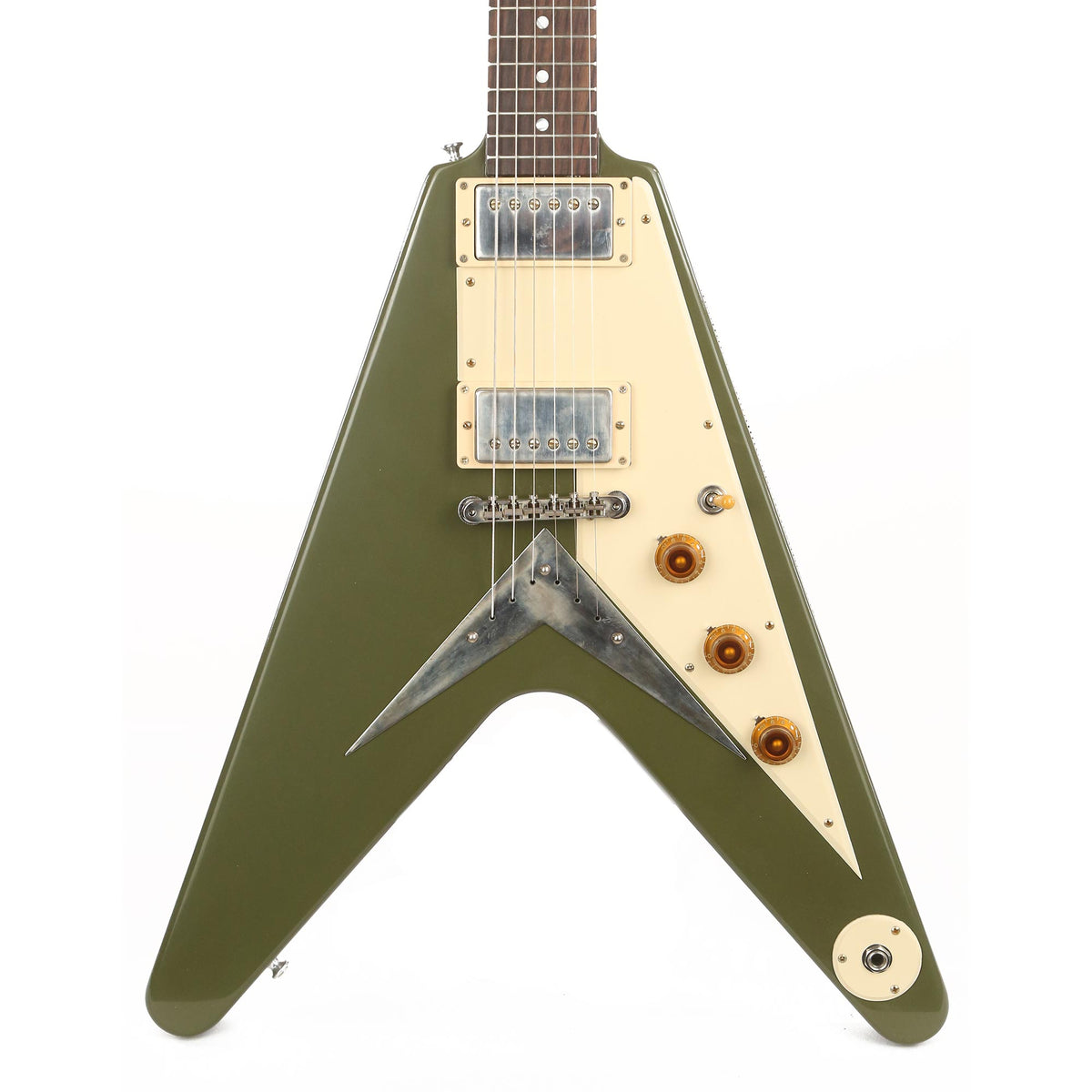 Gibson Custom Shop Flying V VOS Olive Drab Green — 1