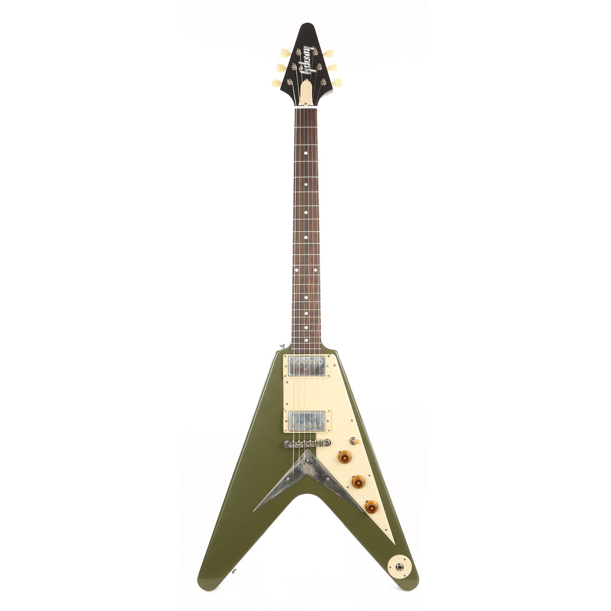 Gibson Custom Shop Flying V VOS Olive Drab Green — 2